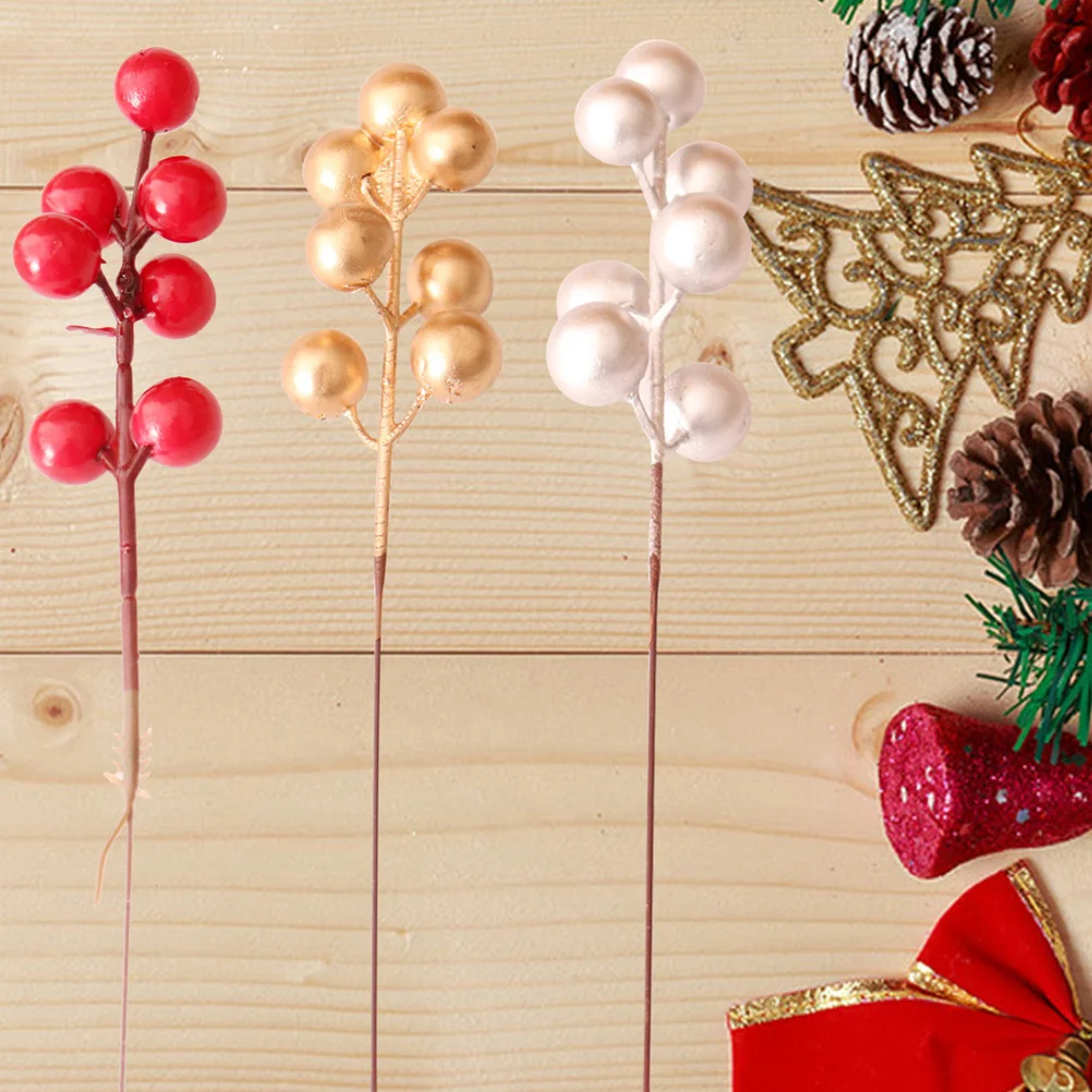 20Pcs Artificial Berry Stems Christmas Picks Fake Berry Branch Decorations for Tree Wreath Holiday Decor Christmas Picks
20Pcs Artificial Berry Stems Christmas Picks Fake Berry Branch Decorations for Tree Wreath Holiday Decor Christmas Picks