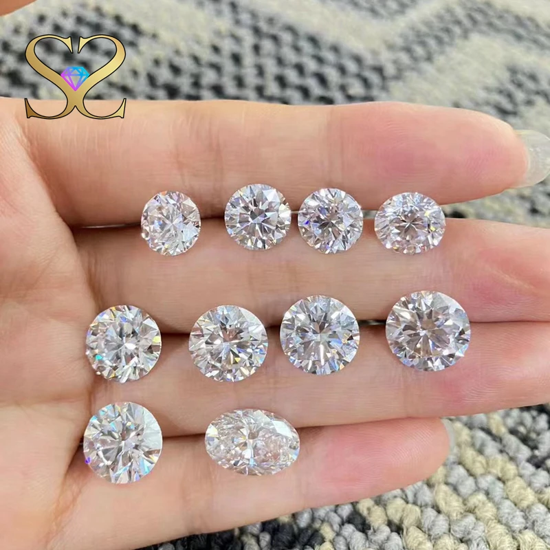 High-quality 0.5-5CT D VVS1 Moissanite Loose Stone Rounnd Shape Women Fine Jewellry Making DIY
High-quality 0.5-5CT D VVS1 Moissanite Loose Stone Rounnd Shape Women Fine Jewellry Making DIY