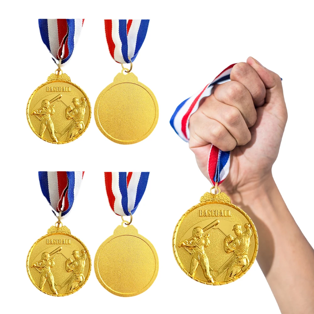 10Pcs Baseball Medals Metal Winner Medals 5cm Competition Prize Medals with Neck Ribbon Baseball Memorial Medal for Sports Games
10Pcs Baseball Medals Metal Winner Medals 5cm Competition Prize Medals with Neck Ribbon Baseball Memorial Medal for Sports Games