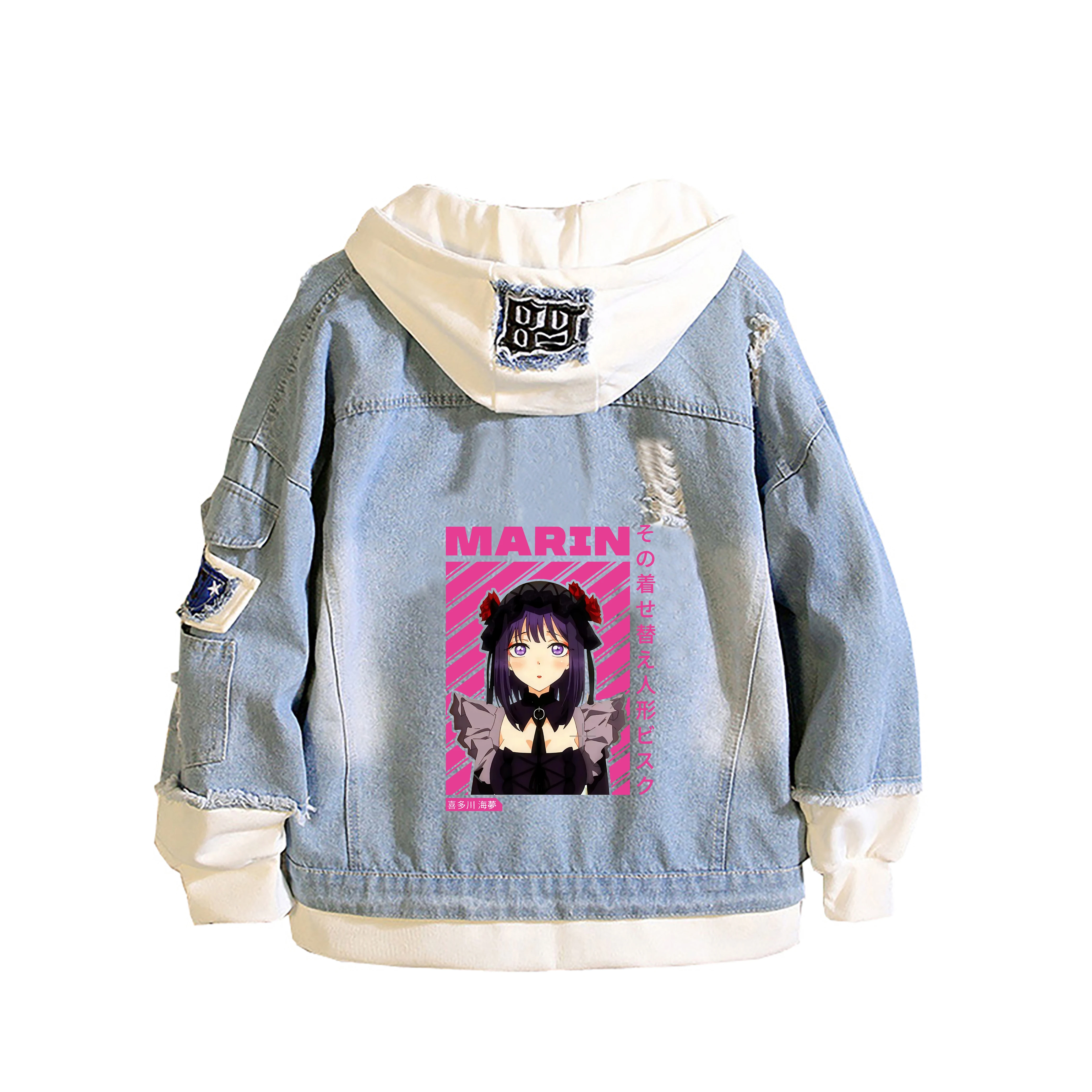 My Dress-Up Darling Cartoon Jeans Jackets Plus Size Denim Hoodies Long Sleeves Harajuku Streetwear Anime Couple Sweatshirt
My Dress-Up Darling Cartoon Jeans Jackets Plus Size Denim Hoodies Long Sleeves Harajuku Streetwear Anime Couple Sweatshirt