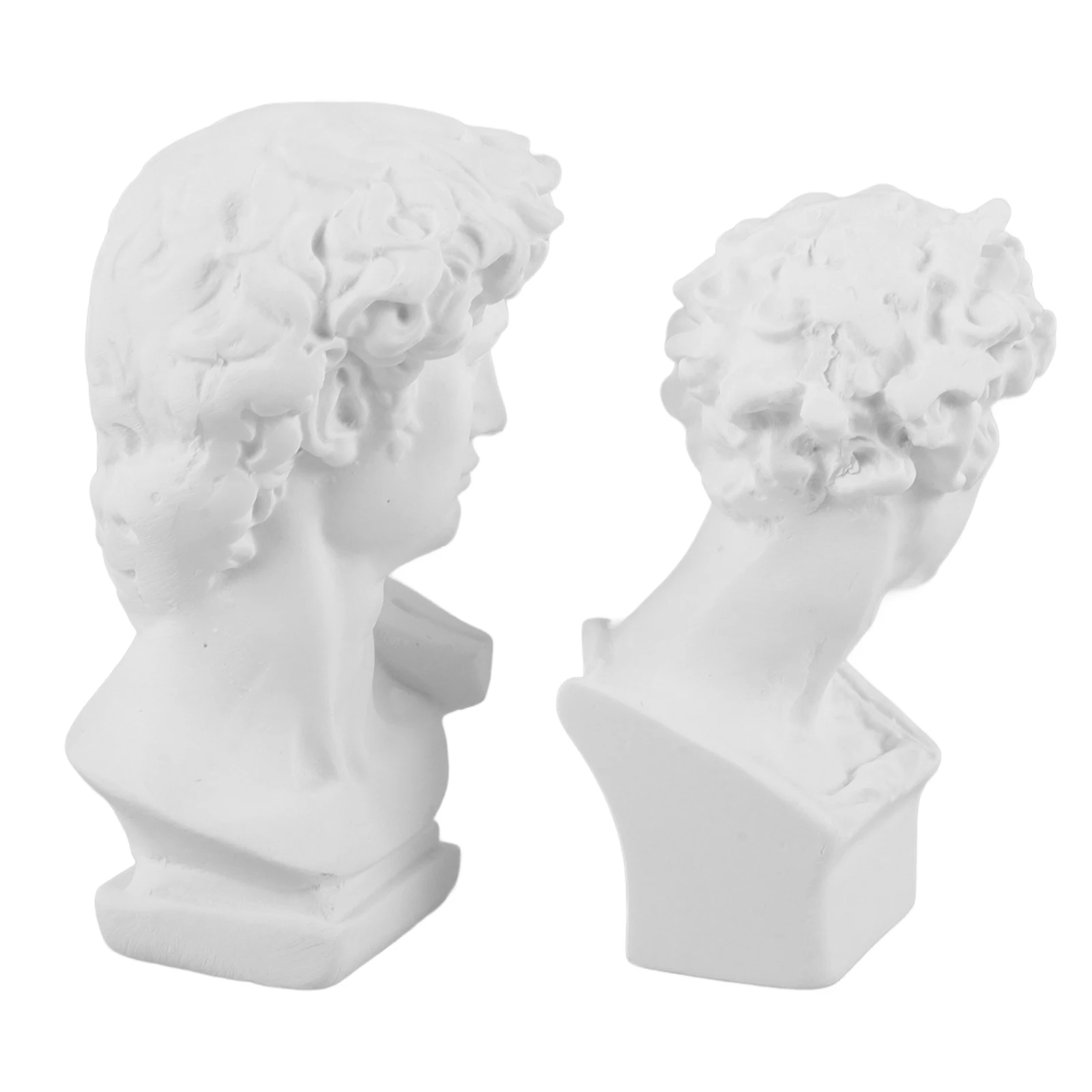 2Pcs David Statue Mini Resin Greek Figurine Decorative White Bust Desk Ornaments Home Accessories Family Decor
2Pcs David Statue Mini Resin Greek Figurine Decorative White Bust Desk Ornaments Home Accessories Family Decor