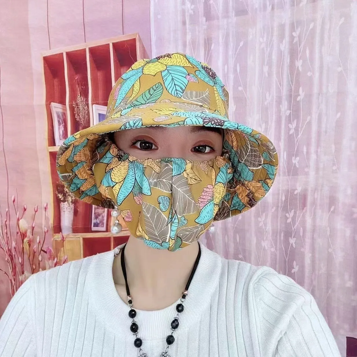 Outdoor Dust Cap Cycling Mask Integrated Visor Fisherman Hat Tea Picking Women Sun Protection Summer M901
Outdoor Dust Cap Cycling Mask Integrated Visor Fisherman Hat Tea Picking Women Sun Protection Summer M901