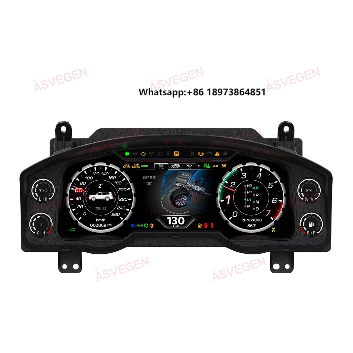 12.3'' ASVEGEN Car Digital Cluster for LandCruiser LC200 2008-2015 Lcd Speedometer Multifunctional Instrument Dashboard
12.3'' ASVEGEN Car Digital Cluster for LandCruiser LC200 2008-2015 Lcd Speedometer Multifunctional Instrument Dashboard