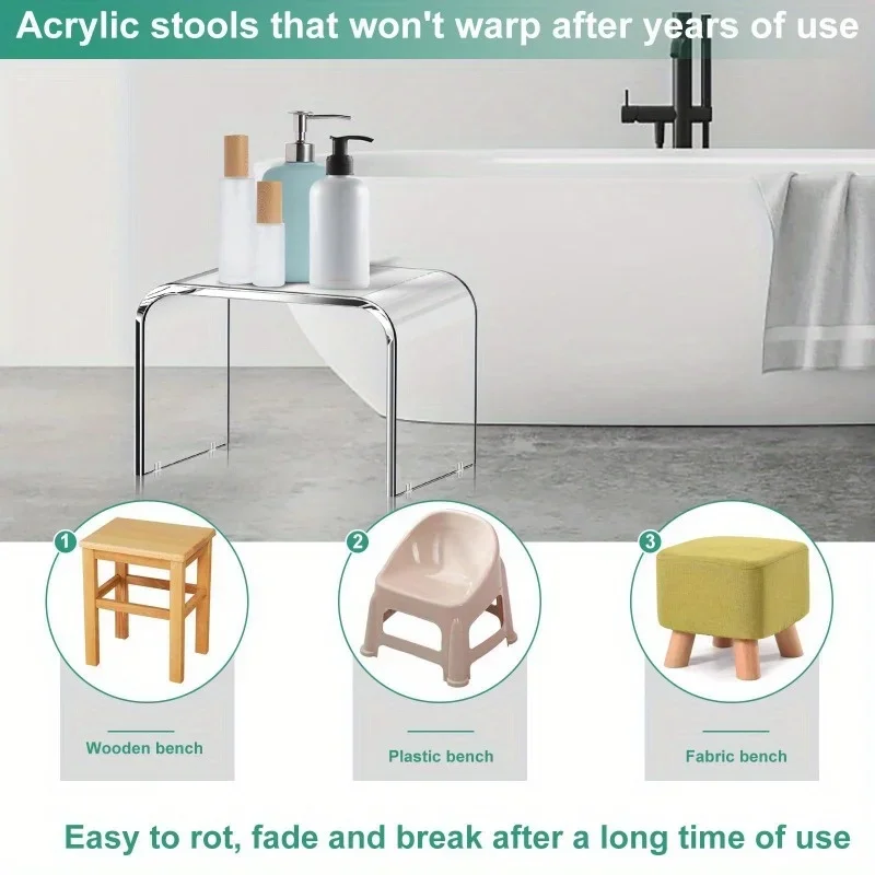 Nordic simple acrylic anti-skid footstool, acrylic stool, acrylic small footstool, transparent
Nordic simple acrylic anti-skid footstool, acrylic stool, acrylic small footstool, transparent