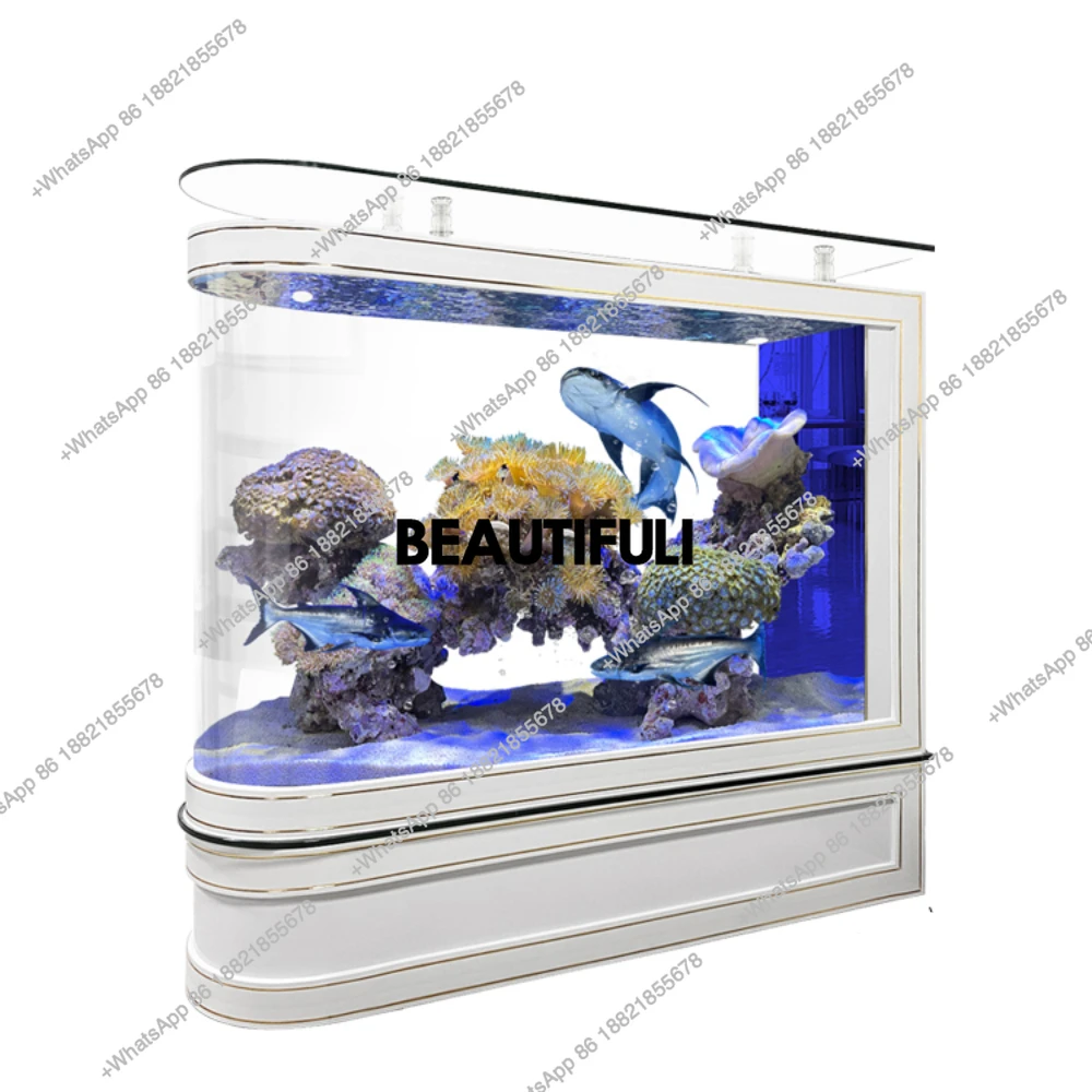 Легкий роскошный аквариум для гостиной, большие интеллектуальные экраны для перегородки воды, высококачественные
Легкий роскошный аквариум для гостиной, большие интеллектуальные экраны для перегородки воды, высококачественные