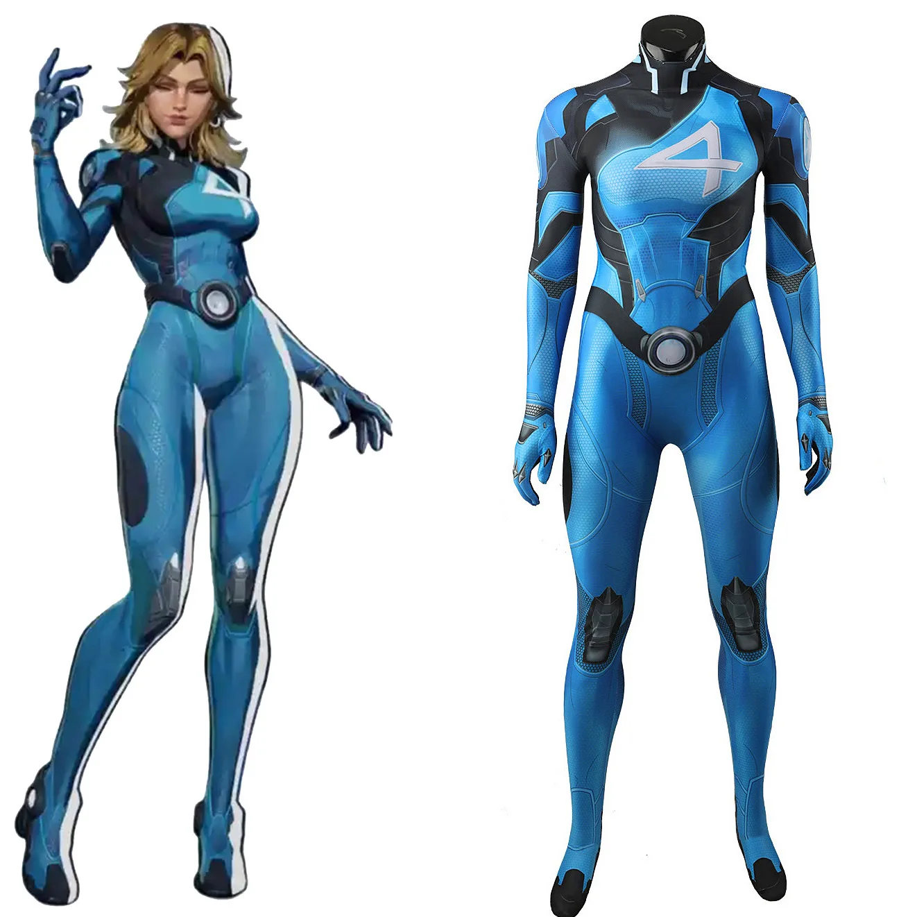 Marvel Rivals Cosplay Blue Skin Invisible Woman Costume Superhero Susan Storm Zentai Bodysuits Cosplay Spandex Halloween Costume
Marvel Rivals Cosplay Blue Skin Invisible Woman Costume Superhero Susan Storm Zentai Bodysuits Cosplay Spandex Halloween Costume