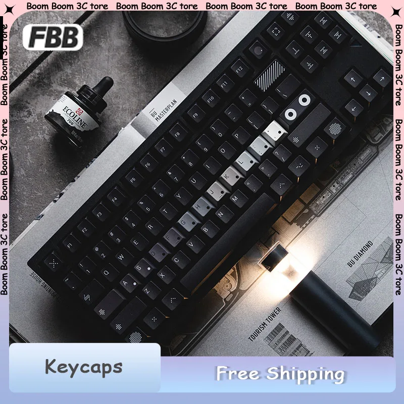 Набор тематических колпачков FBB OPXY, 146 клавиш, черный, с градиентом из ПБТ, утолщенный вишневый профиль, колпачок для механической клавиатуры, аксессуары
Набор тематических колпачков FBB OPXY, 146 клавиш, черный, с градиентом из ПБТ, утолщенный вишневый профиль, колпачок для механической клавиатуры, аксессуары