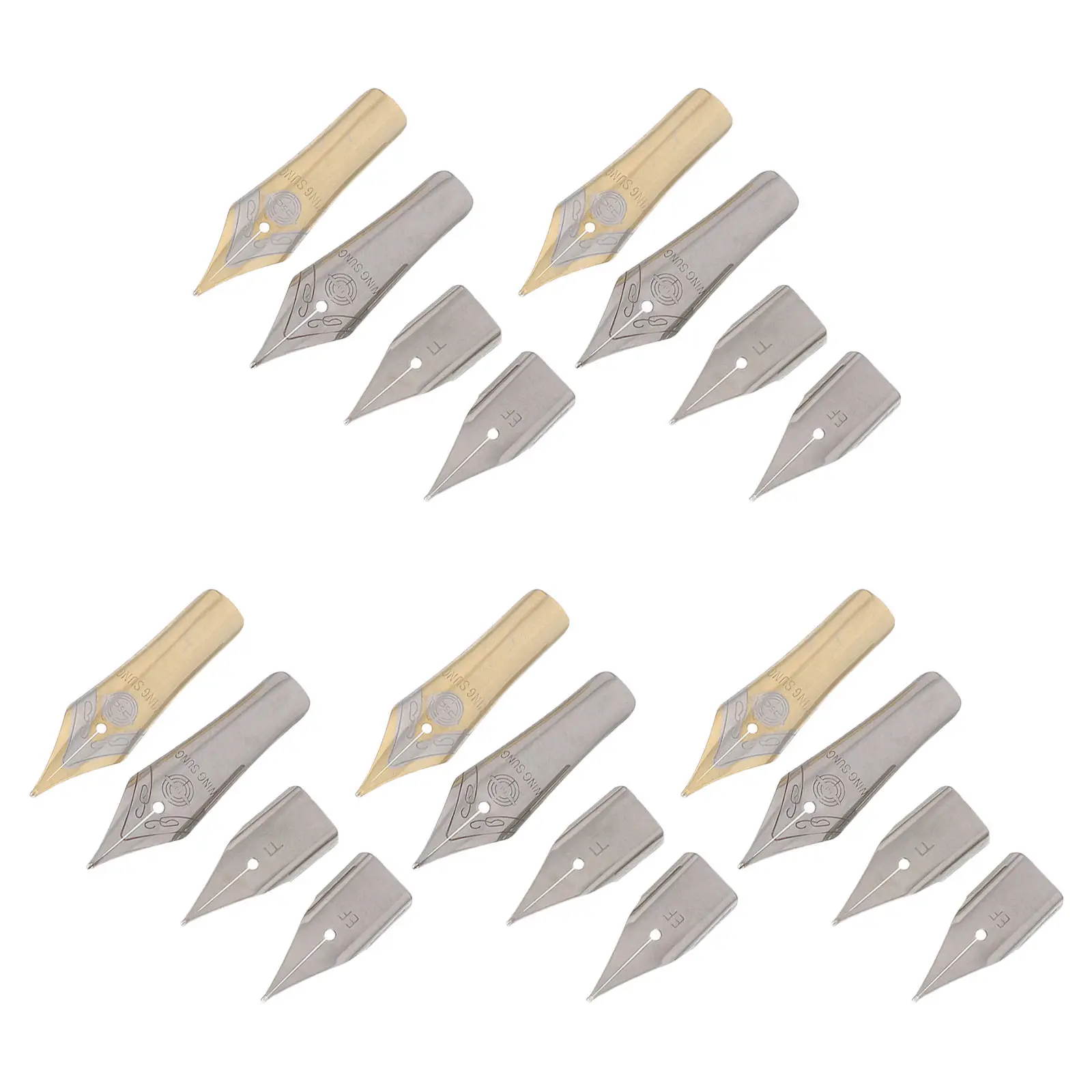 20Pcs Steel Fountain Pen Replacement Nibs Universal Fine Metal Tips for Calligraphy Writing Painting Signing Accessories
20Pcs Steel Fountain Pen Replacement Nibs Universal Fine Metal Tips for Calligraphy Writing Painting Signing Accessories