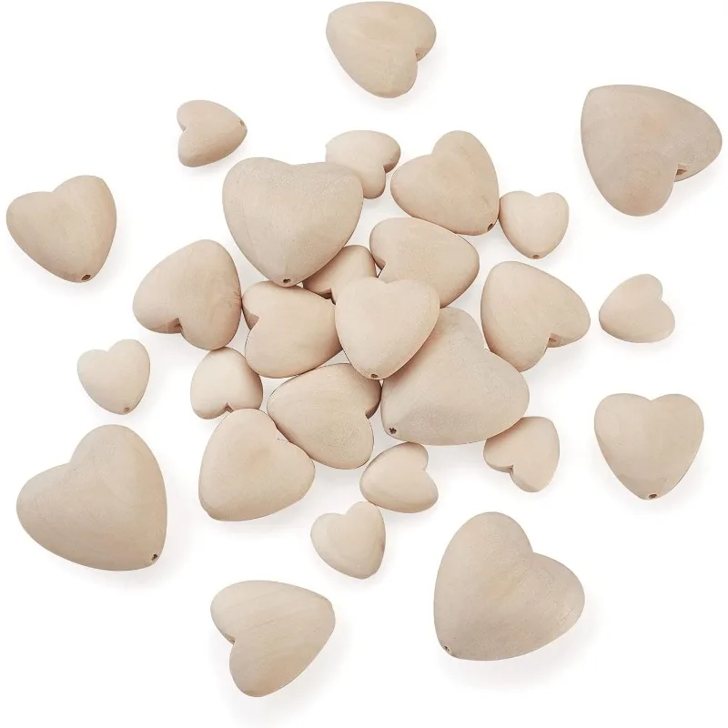 10PCS Natural Unfinished Wood Heart Beads Blank Unpainted Wooden Loose Spacer Beads for Jewelry Crafts Making Home Decoration
10PCS Natural Unfinished Wood Heart Beads Blank Unpainted Wooden Loose Spacer Beads for Jewelry Crafts Making Home Decoration