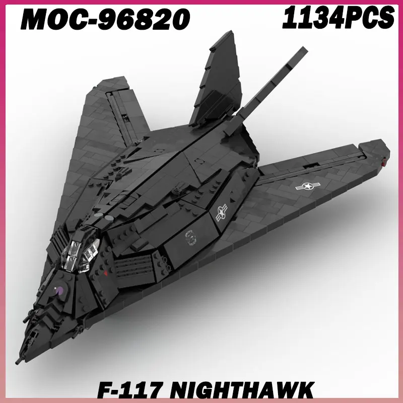 1134PCS MOC-96820 Military Aircraft Model MOC Building Bricks F117 Nighthawk Fighter Modular Technology Gifts Holiday Assemble
1134PCS MOC-96820 Military Aircraft Model MOC Building Bricks F117 Nighthawk Fighter Modular Technology Gifts Holiday Assemble