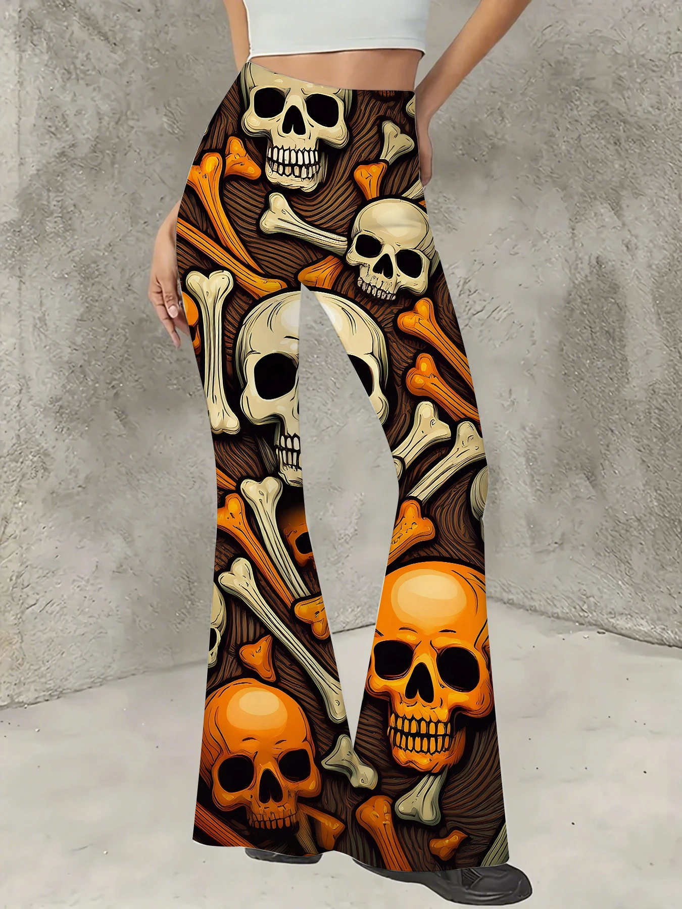 Women's Boho Printed Flare Pants Vintage Knit High Waist Wide Leg Trousers
Women's Boho Printed Flare Pants Vintage Knit High Waist Wide Leg Trousers