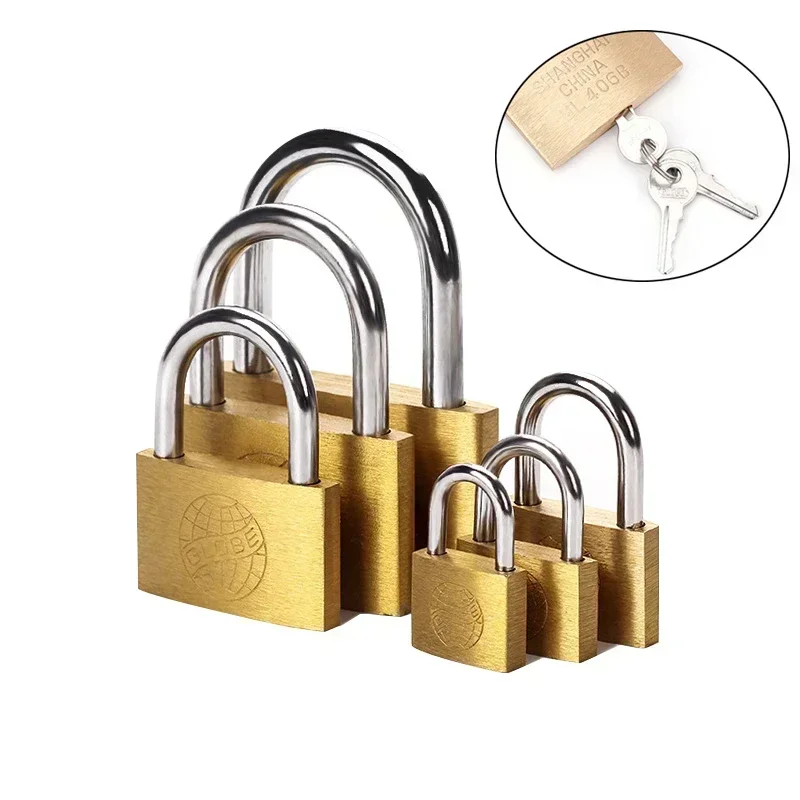 25mm 30mm 40mm 50mm 60mm Copper Padlock Suitcase Locker Home Hardware Drawer Lock Backpack Jewelry Box Small Lock with Key
25mm 30mm 40mm 50mm 60mm Copper Padlock Suitcase Locker Home Hardware Drawer Lock Backpack Jewelry Box Small Lock with Key