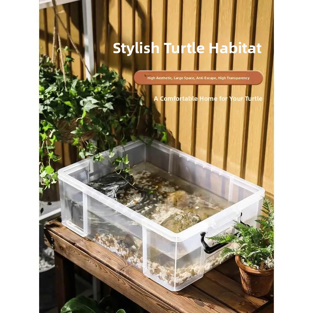Large Transparent Acrylic Turtle Reuse Box Home Filter Lacape Plastic Breeding Box Ecological Tank for Climbing Animals
Large Transparent Acrylic Turtle Reuse Box Home Filter Lacape Plastic Breeding Box Ecological Tank for Climbing Animals