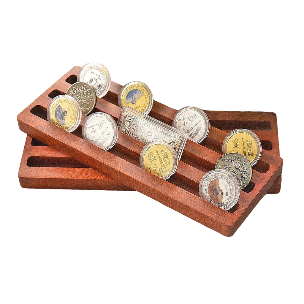 Natural Wood Challenge Coin Rack Military Coin Holder, 3-Row Display Case Storage Holder for Coin Capsules Display Slabs Bagdes
Natural Wood Challenge Coin Rack Military Coin Holder, 3-Row Display Case Storage Holder for Coin Capsules Display Slabs Bagdes