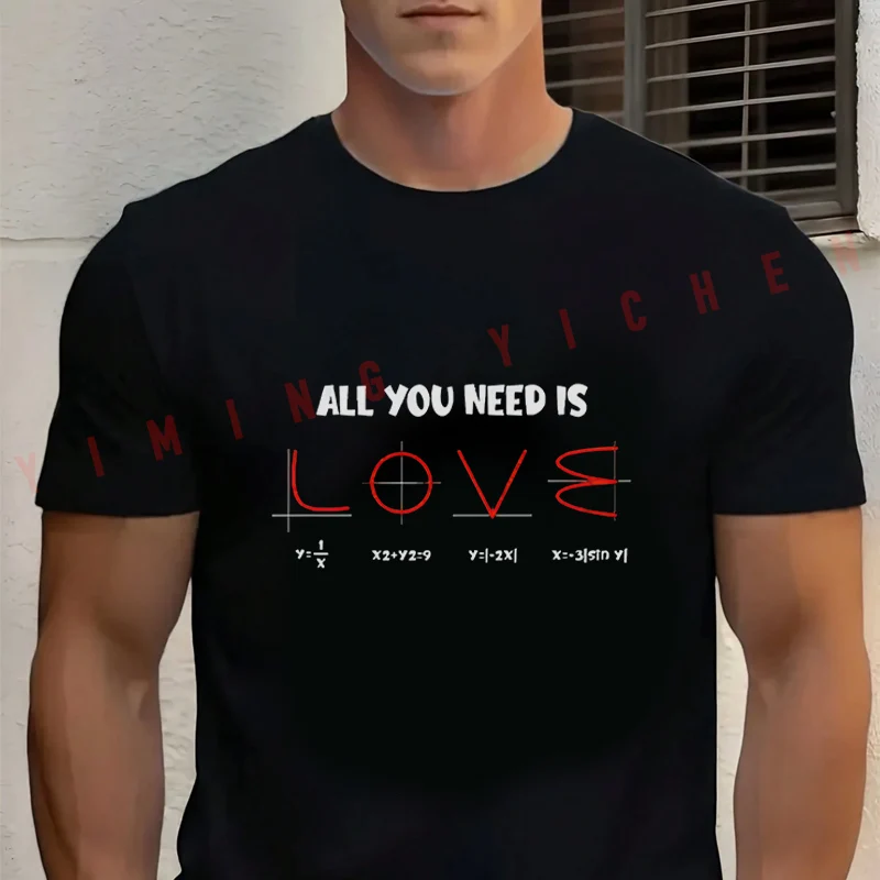Men's Summer Cotton T-shirt All You Need Is Love Math Equation Motorcycle Tee Casual Short-sleeve Motorbike Cycling Top
Men's Summer Cotton T-shirt All You Need Is Love Math Equation Motorcycle Tee Casual Short-sleeve Motorbike Cycling Top