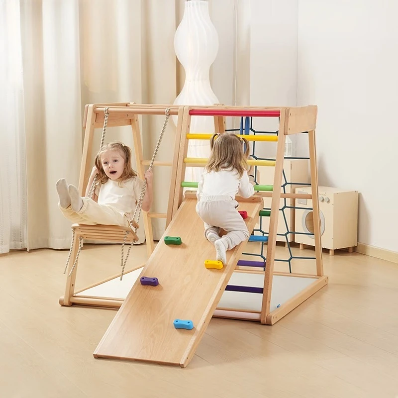 Indoor home slide swing tent combination baby climbing frame children climbing playground beech wood climbing frame
Indoor home slide swing tent combination baby climbing frame children climbing playground beech wood climbing frame