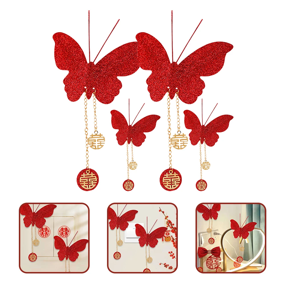 4pcs Butterfly Hanging Decor Wedding Party New Year Room Decorations Removable Wall Stickers DIY Decals Ornament Gifts
4pcs Butterfly Hanging Decor Wedding Party New Year Room Decorations Removable Wall Stickers DIY Decals Ornament Gifts