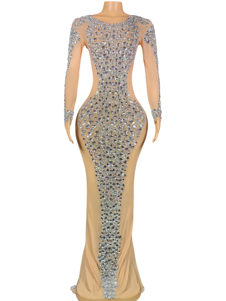 High Quality Hot Diamond Sexy Perspective Elastic Dress 2024 New Fashion Custom Women'S Clothing
High Quality Hot Diamond Sexy Perspective Elastic Dress 2024 New Fashion Custom Women'S Clothing