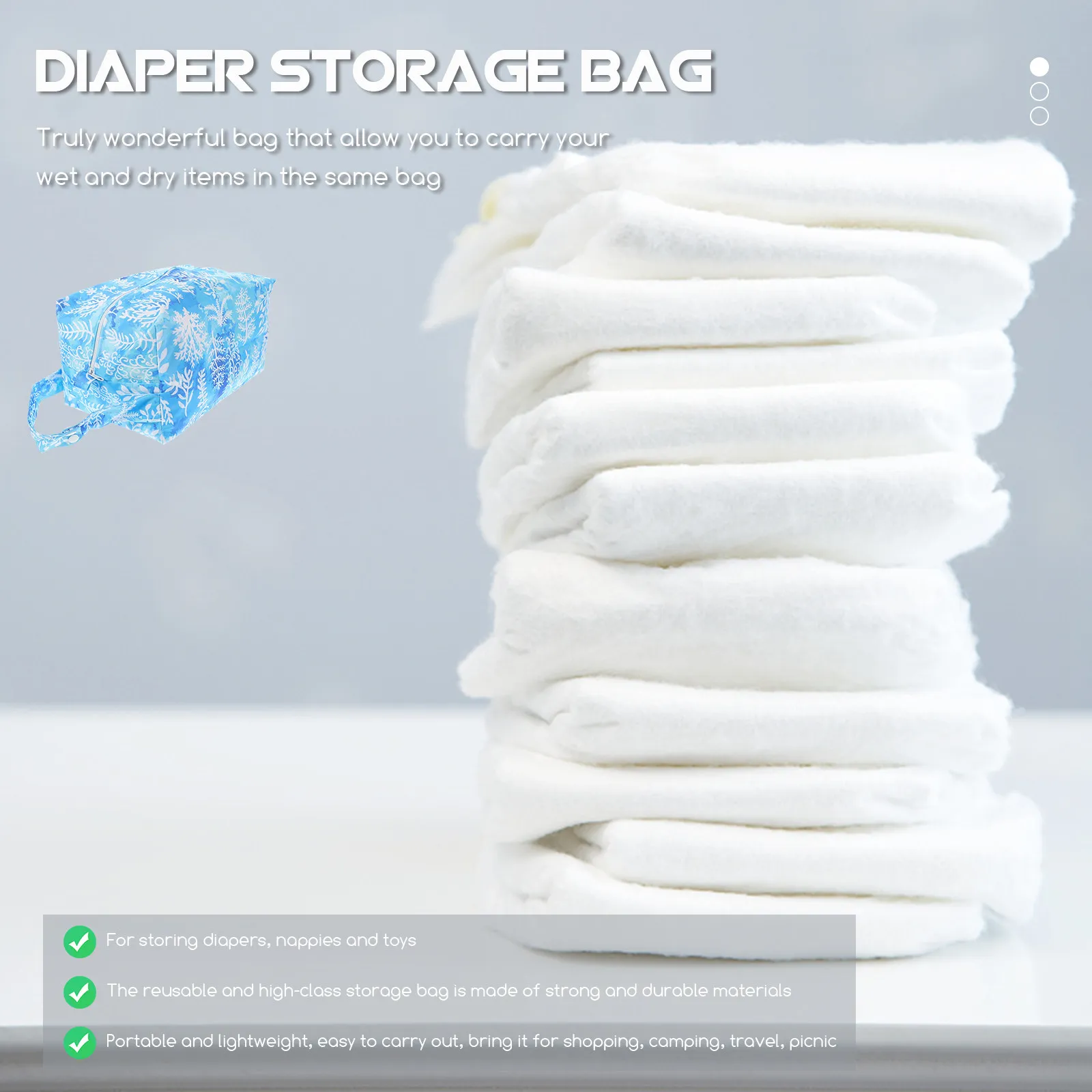Diaper Storage Bag Waterproof Travel ganizer Reusable Infant Nappy Pouch Stereoscopic Bags Mother Supplies Portable Lightweight
Diaper Storage Bag Waterproof Travel ganizer Reusable Infant Nappy Pouch Stereoscopic Bags Mother Supplies Portable Lightweight