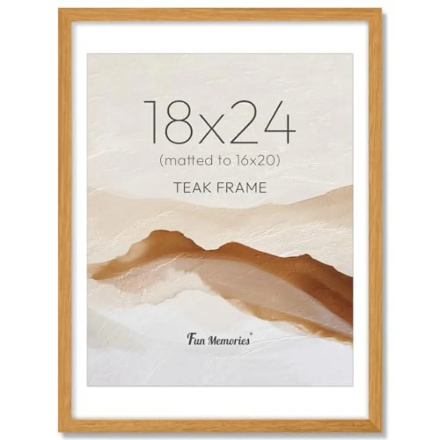 18x24 Picture Frame, USA-Sourced Teak Wood Photo Frames with HD Tempered Glass, 18 x 24 Wood Poster Frames for Wall, Wooden 18x
18x24 Picture Frame, USA-Sourced Teak Wood Photo Frames with HD Tempered Glass, 18 x 24 Wood Poster Frames for Wall, Wooden 18x