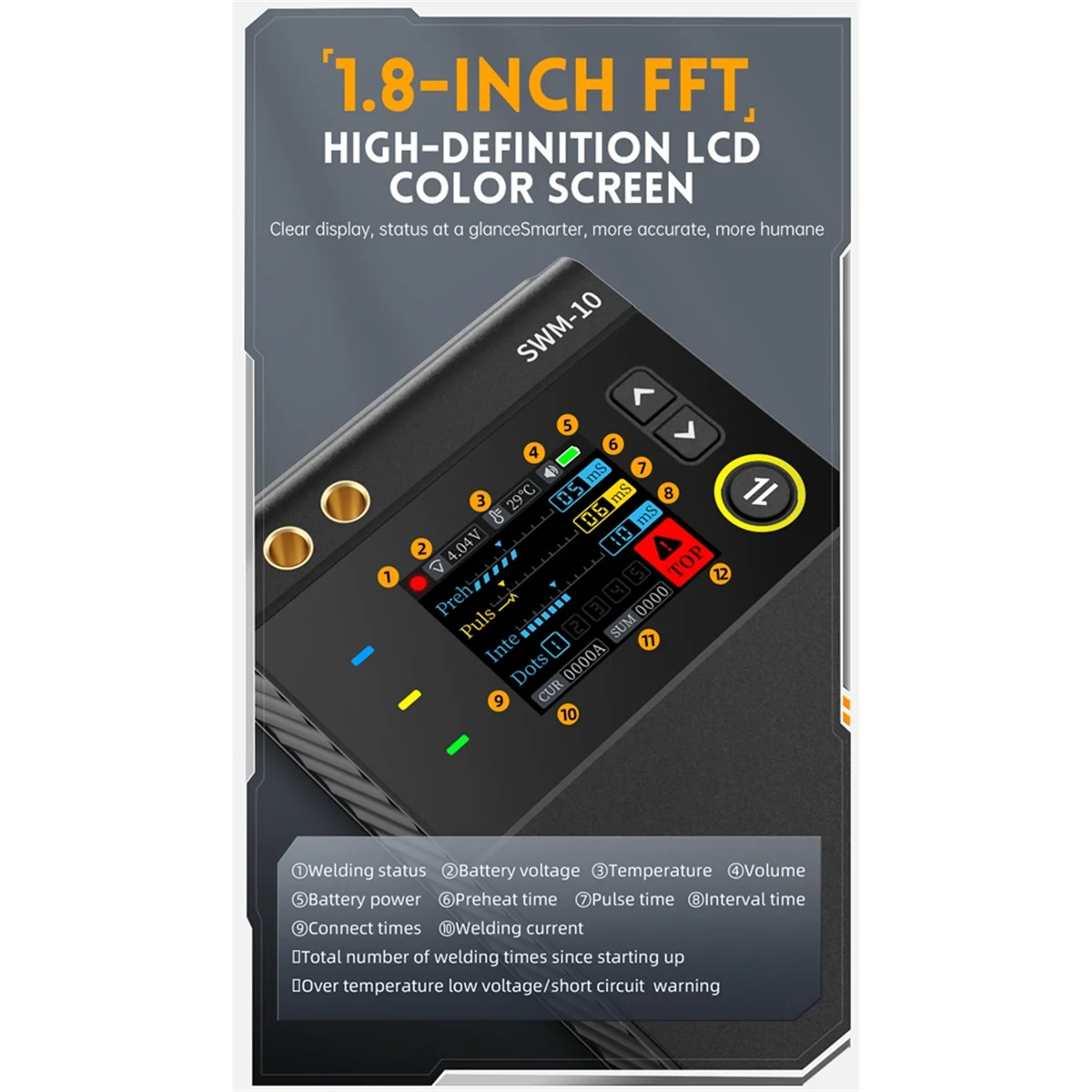 New FNIRSI SWM-10 Portable Battery Spot Welder DIY Mini Welding Machine 18650 Battery Pack Welding Tool 5000Mah Weldable 0.25mm
New FNIRSI SWM-10 Portable Battery Spot Welder DIY Mini Welding Machine 18650 Battery Pack Welding Tool 5000Mah Weldable 0.25mm