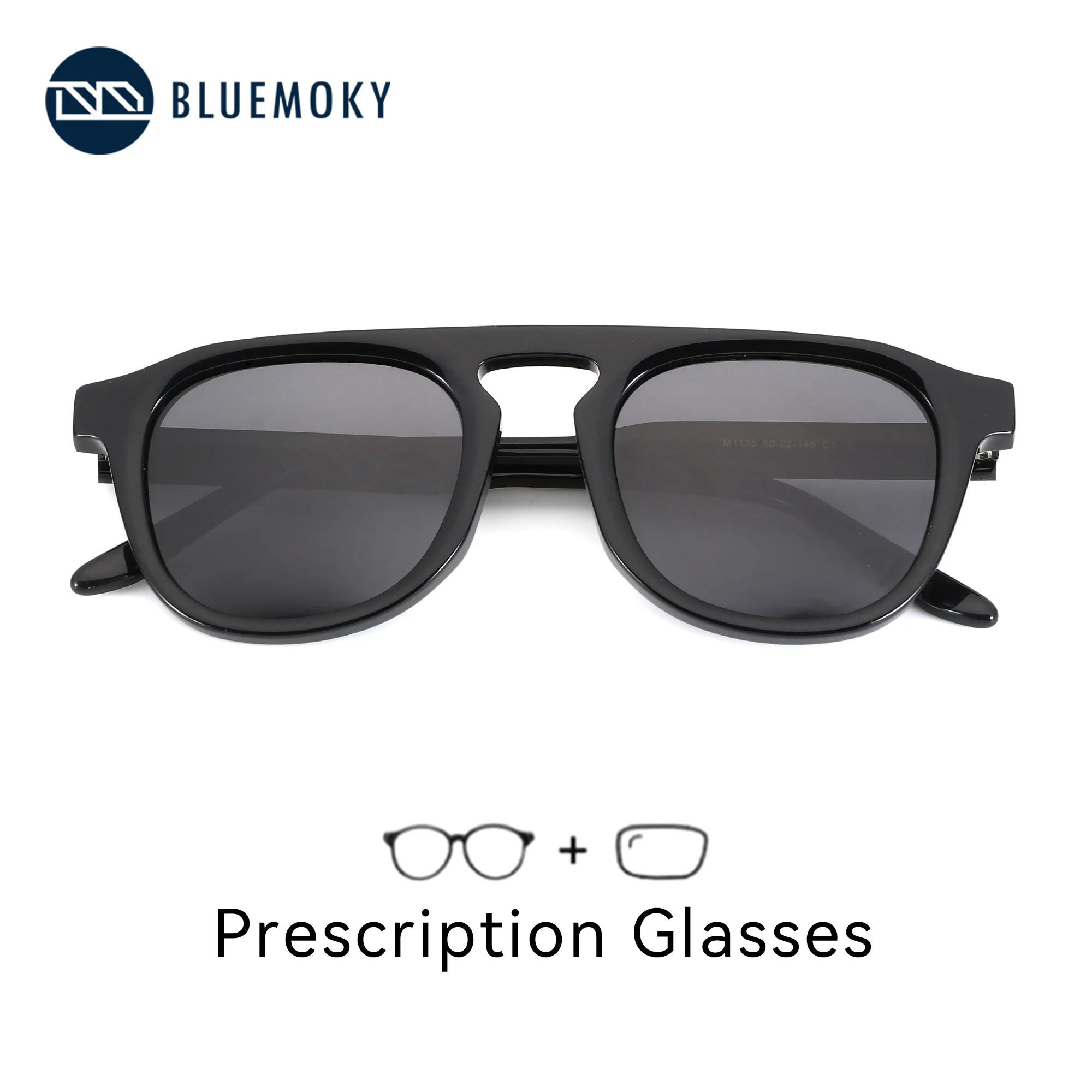 BLUEMOKY M Size Fashion Square Acetate Sunglasses Men Polarized Prescription Lenses Thick Frame Vintage Style Outdoor Eyewear 
BLUEMOKY M Size Fashion Square Acetate Sunglasses Men Polarized Prescription Lenses Thick Frame Vintage Style Outdoor Eyewear