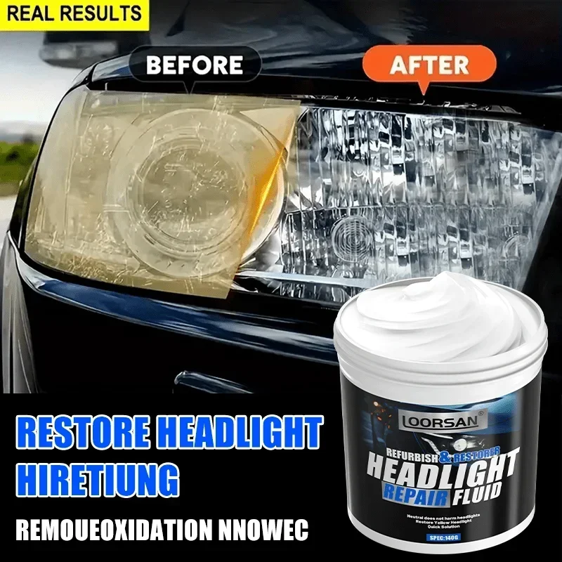 Automotive Headlight Repair Cream - Anti-oxidant scratch removal, brightening, and providing long-term protection for headlights
Automotive Headlight Repair Cream - Anti-oxidant scratch removal, brightening, and providing long-term protection for headlights