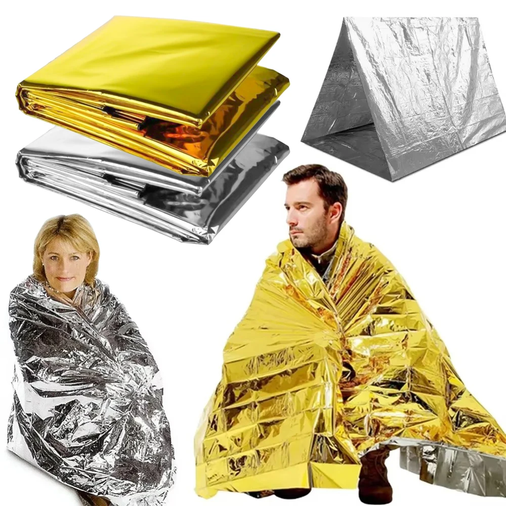 Mylar foil Emergency Survival Blanket Waterproof Windproof Reflective Space Blanket Folding Tear Resistant First Aid Blanket
Mylar foil Emergency Survival Blanket Waterproof Windproof Reflective Space Blanket Folding Tear Resistant First Aid Blanket