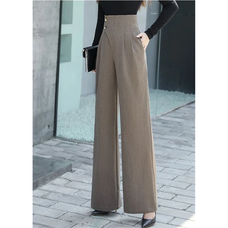 2025 Summer Women's Casual Pants Wide Leg Pants Elegant Office Lady New Solid Color High Waist Loose Trousers Female
2025 Summer Women's Casual Pants Wide Leg Pants Elegant Office Lady New Solid Color High Waist Loose Trousers Female