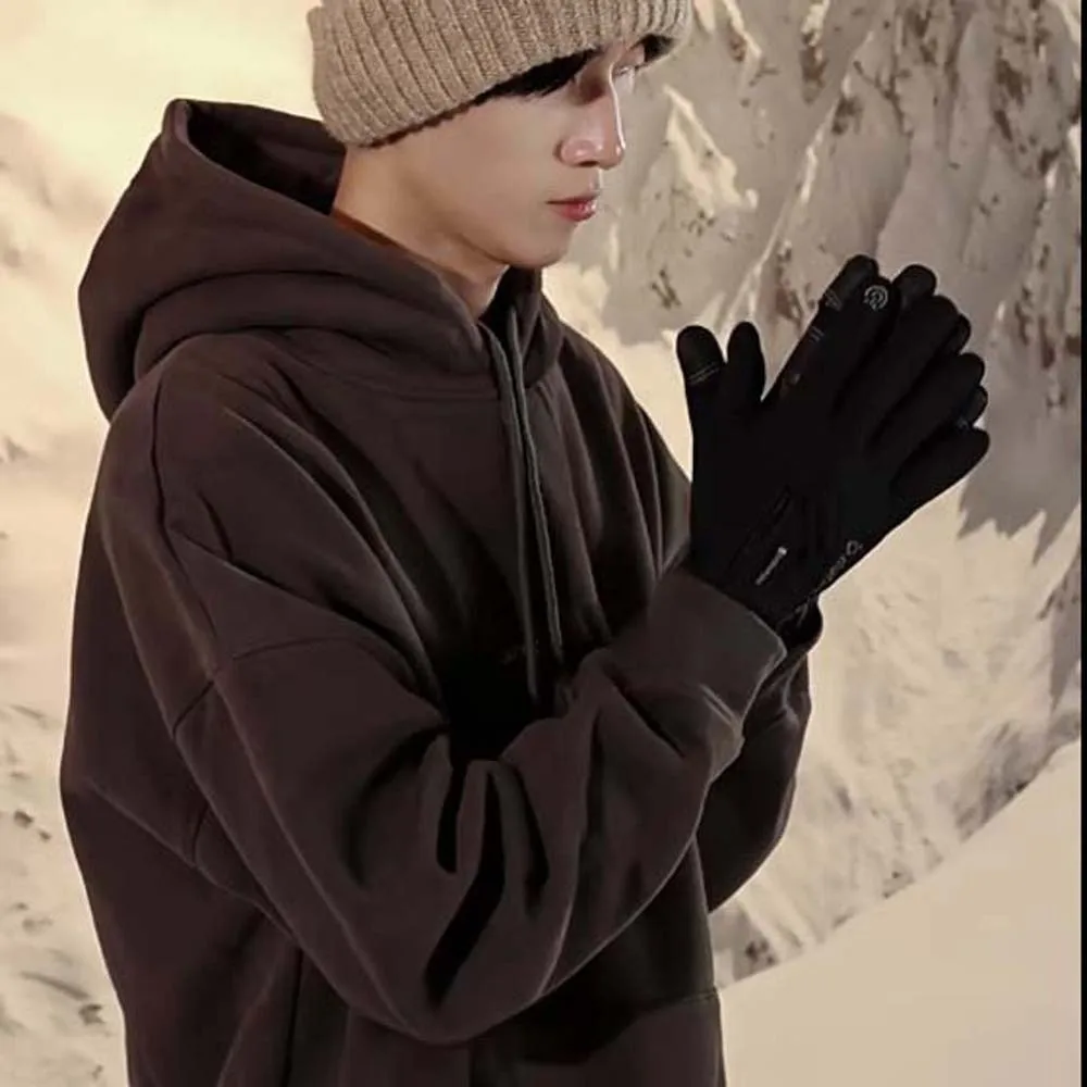 Polar Fleece 2 Finger Flip Gloves Soft Anti-splash Water PU Anti-cold Mittens Touch Screen Contrast Color Plush Thickened Gloves
Polar Fleece 2 Finger Flip Gloves Soft Anti-splash Water PU Anti-cold Mittens Touch Screen Contrast Color Plush Thickened Gloves