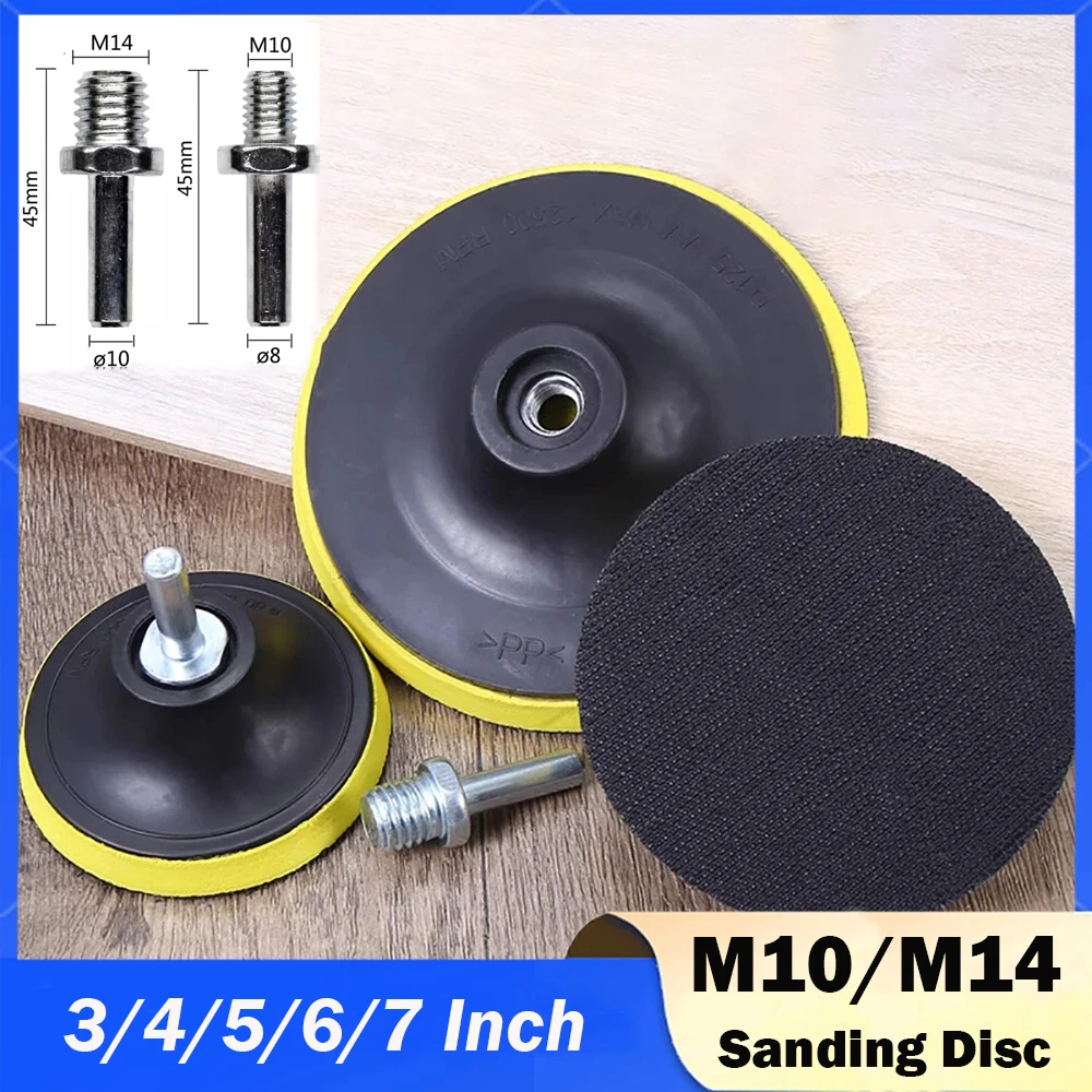 3/4/5/6/7inch Backing Pad Sanding Holder Disc Hook and Loop Polishing Backer Plate Drill Rod M10 M14 for Polisher Grinding Tools
3/4/5/6/7inch Backing Pad Sanding Holder Disc Hook and Loop Polishing Backer Plate Drill Rod M10 M14 for Polisher Grinding Tools