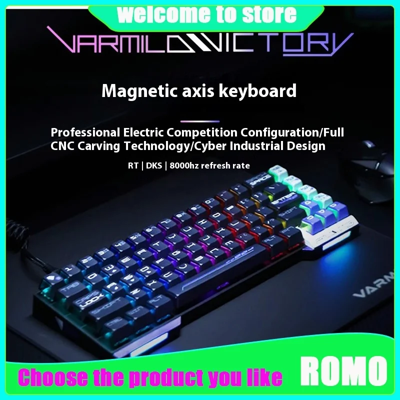 Varmilo Amiro Victory Electronic Sports Magnetic Axis Keyboard All Aluminum Alloy RT Fearless Contract Keyboard Game Customizabl
Varmilo Amiro Victory Electronic Sports Magnetic Axis Keyboard All Aluminum Alloy RT Fearless Contract Keyboard Game Customizabl