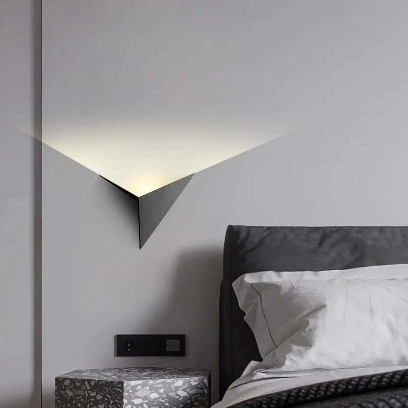Nordic shaped triangular LED wall lamp modern and simple living room background wall lamp hotel hallway bedroom bedside lamphome 
Nordic shaped triangular LED wall lamp modern and simple living room background wall lamp hotel hallway bedroom bedside lamphome