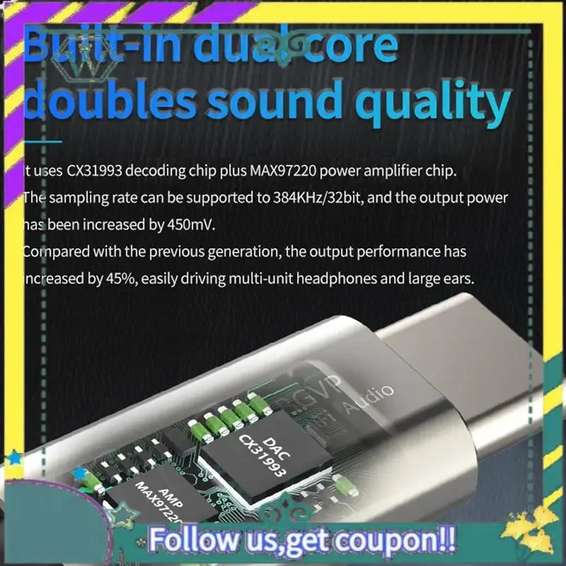 NEW T01pro DAC Decoding Audio Hifi Earphone Amplifier USB Typec To 3.5Mm 32Bit Digital Audio Decoding Earphone Converter
NEW T01pro DAC Decoding Audio Hifi Earphone Amplifier USB Typec To 3.5Mm 32Bit Digital Audio Decoding Earphone Converter