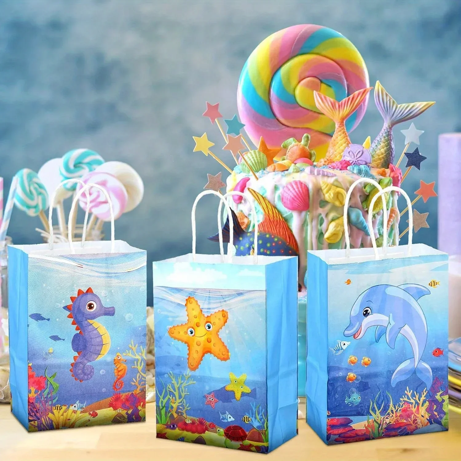 18 Pcs Sea Party Gift Bags Cartoon Ocean Birthday Housewarming Anniversary First Communion General Occasions Paper Candy Bag
18 Pcs Sea Party Gift Bags Cartoon Ocean Birthday Housewarming Anniversary First Communion General Occasions Paper Candy Bag