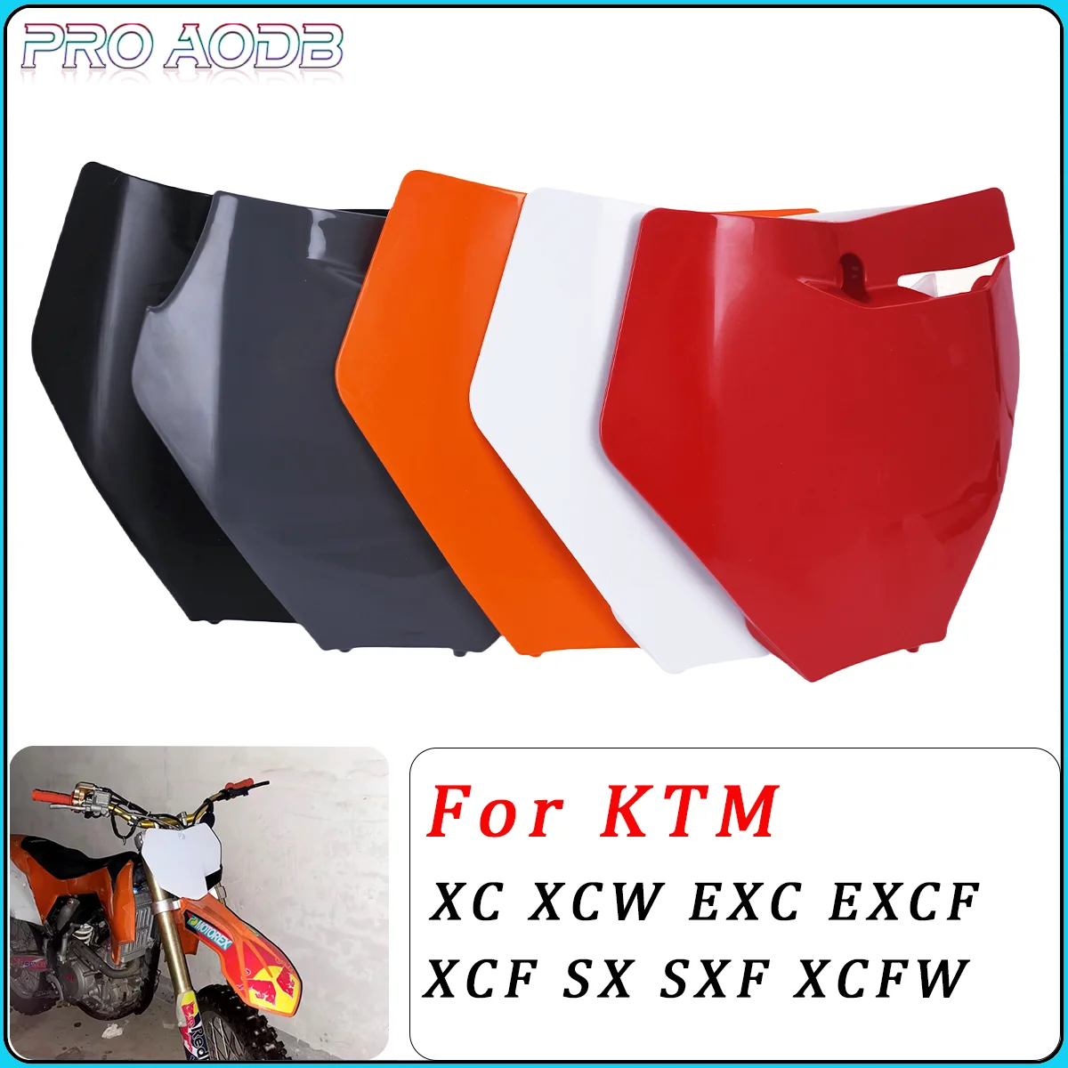 Motorcycle Front Number Plate Plastic Cover For KTM XC XCF SX SXF EXC EXCF XCW XCFW TPI125 150 250 300 350 450 500 2016-2023
Motorcycle Front Number Plate Plastic Cover For KTM XC XCF SX SXF EXC EXCF XCW XCFW TPI125 150 250 300 350 450 500 2016-2023