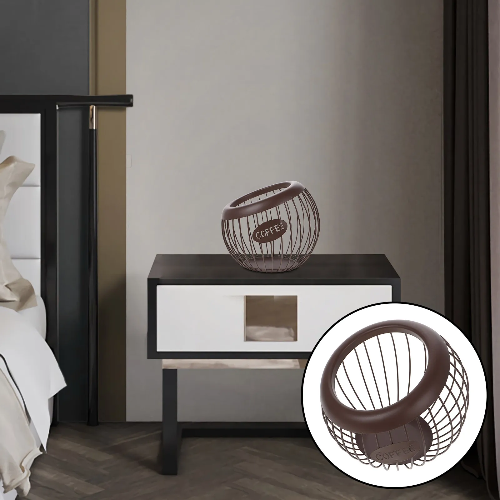 Modern Multifunctional Coffee Pod Holder and Fruit Storage Basket for Kitchen Counter Organization Stylish Metal Wire Coffee
Modern Multifunctional Coffee Pod Holder and Fruit Storage Basket for Kitchen Counter Organization Stylish Metal Wire Coffee
