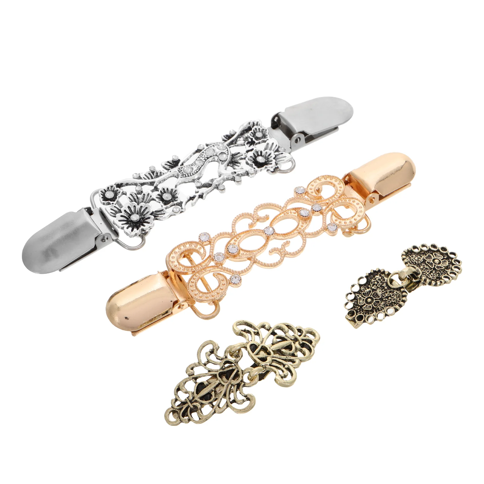4 Pcs Sweater Shawl Clip Cardigan Collar Pin Clothing Clips Cloak Clasps Shirt Cinch
4 Pcs Sweater Shawl Clip Cardigan Collar Pin Clothing Clips Cloak Clasps Shirt Cinch