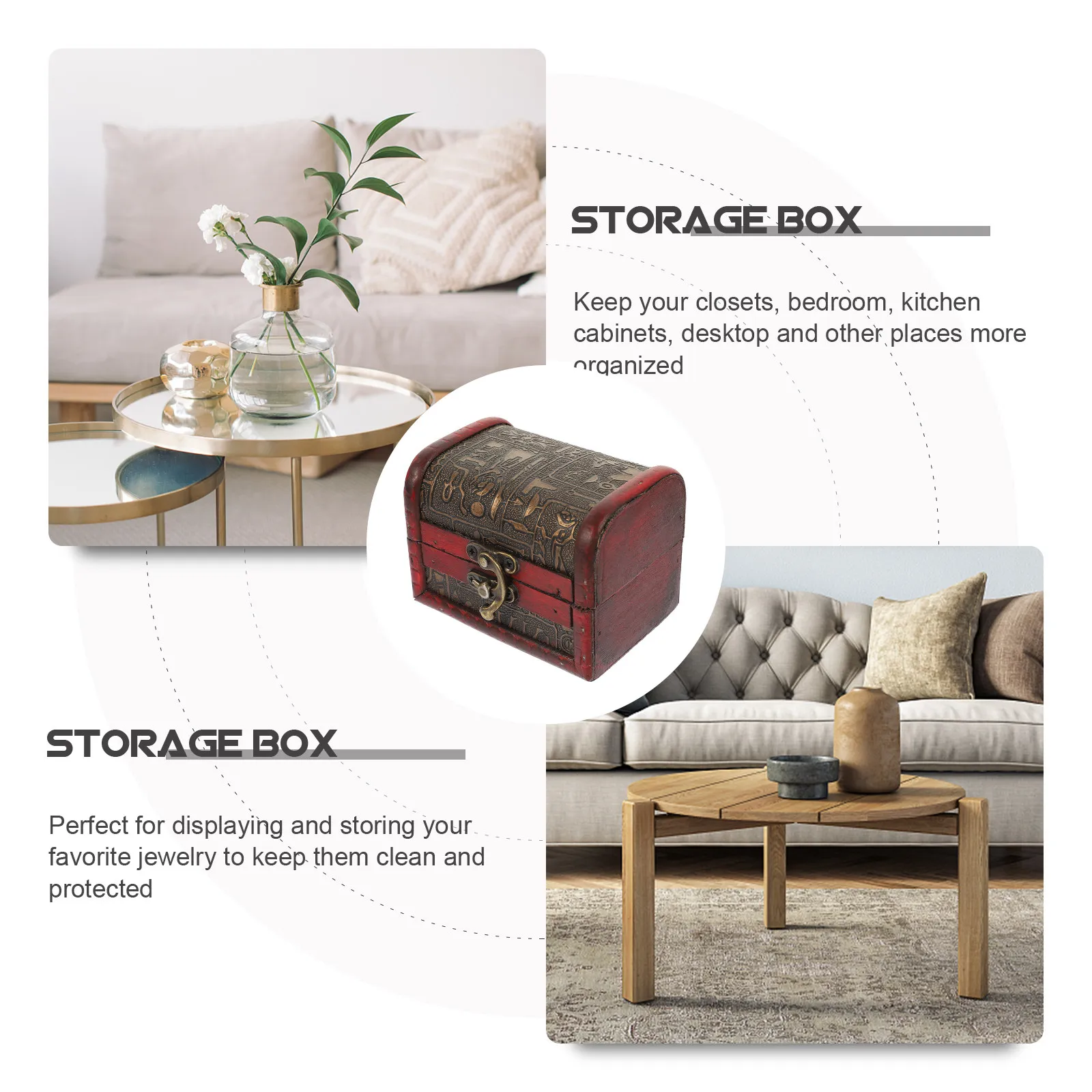 Набор из 2 деревянных шкатулок-сундуков для хранения украшений, винтажный органайзер для спальни, рабочего стола, кухни, шкафа, для демонстрации
Набор из 2 деревянных шкатулок-сундуков для хранения украшений, винтажный органайзер для спальни, рабочего стола, кухни, шкафа, для демонстрации