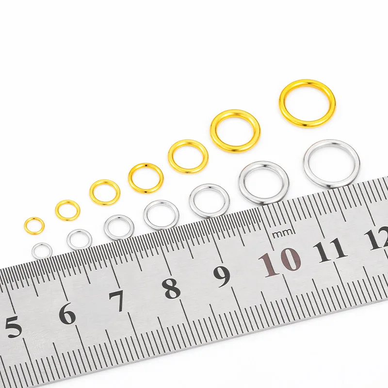 Seamless Stainless Steel DIY Jewelry Findings Accessories Necklace Finishing Closed Loop Fashion Round Loop
Seamless Stainless Steel DIY Jewelry Findings Accessories Necklace Finishing Closed Loop Fashion Round Loop