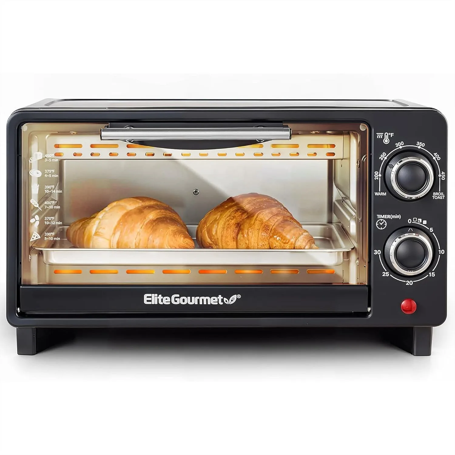 9L Countertop Toaster Oven with 30-Min Timer, Adjustable Temp 200-450F, Bake Broil Toast, Includes Baking Pan & Wire Rack
9L Countertop Toaster Oven with 30-Min Timer, Adjustable Temp 200-450F, Bake Broil Toast, Includes Baking Pan & Wire Rack