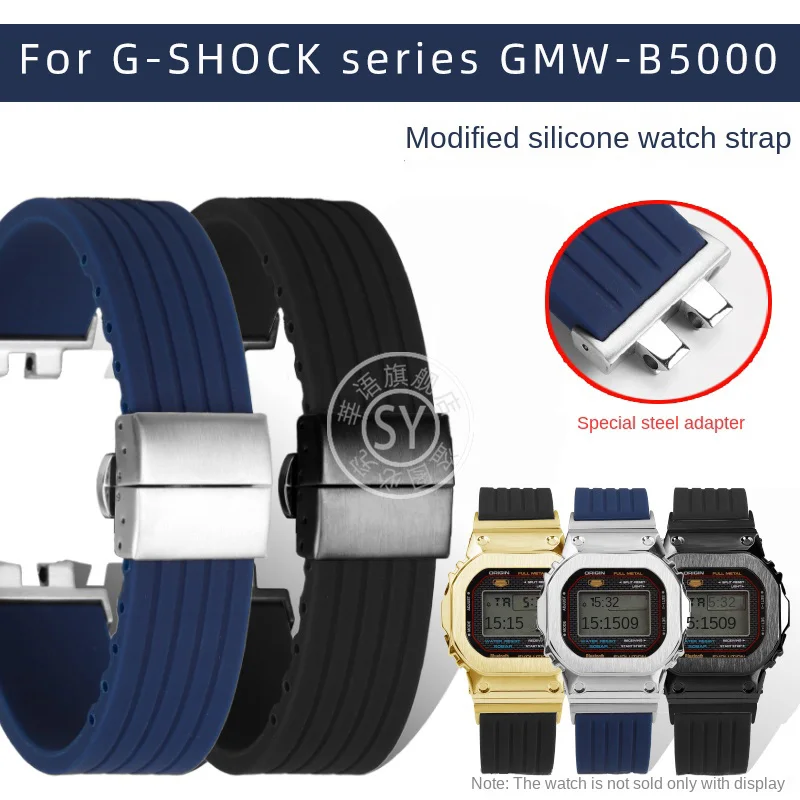 Силиконовый ремешок Shenyu для часов на 35-ю годовщину Casio GMW-B5000 G-Shock, модифицированный силиконовый ремешок, аксессуары для часов
Силиконовый ремешок Shenyu для часов на 35-ю годовщину Casio GMW-B5000 G-Shock, модифицированный силиконовый ремешок, аксессуары для часов