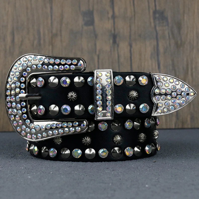 mens luxury fashion punk goth rivets belts soft leather diamond studded belt designer rhinestone waistband womens spikes strapon
mens luxury fashion punk goth rivets belts soft leather diamond studded belt designer rhinestone waistband womens spikes strapon