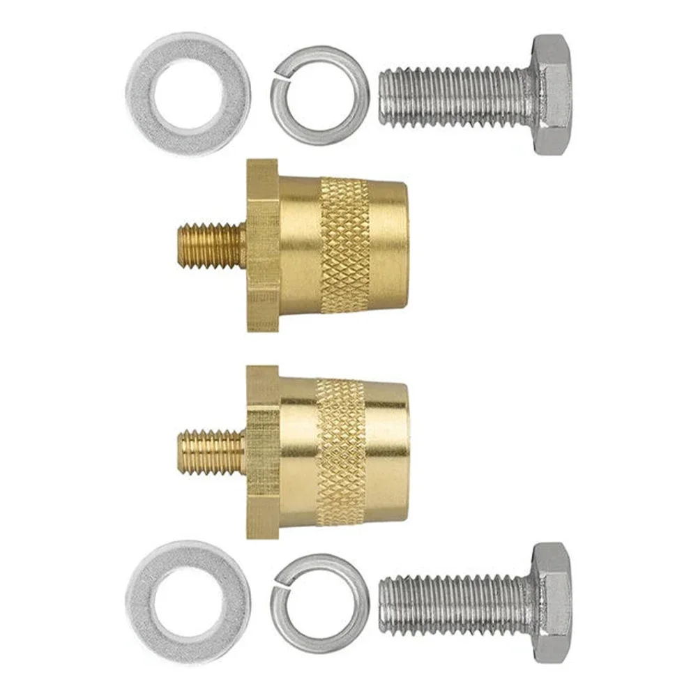 Brass Battery Terminal Screw Adapter Kit M6 M8 for Positive Negative Connections in 40C to 90C Operating Range
Brass Battery Terminal Screw Adapter Kit M6 M8 for Positive Negative Connections in 40C to 90C Operating Range