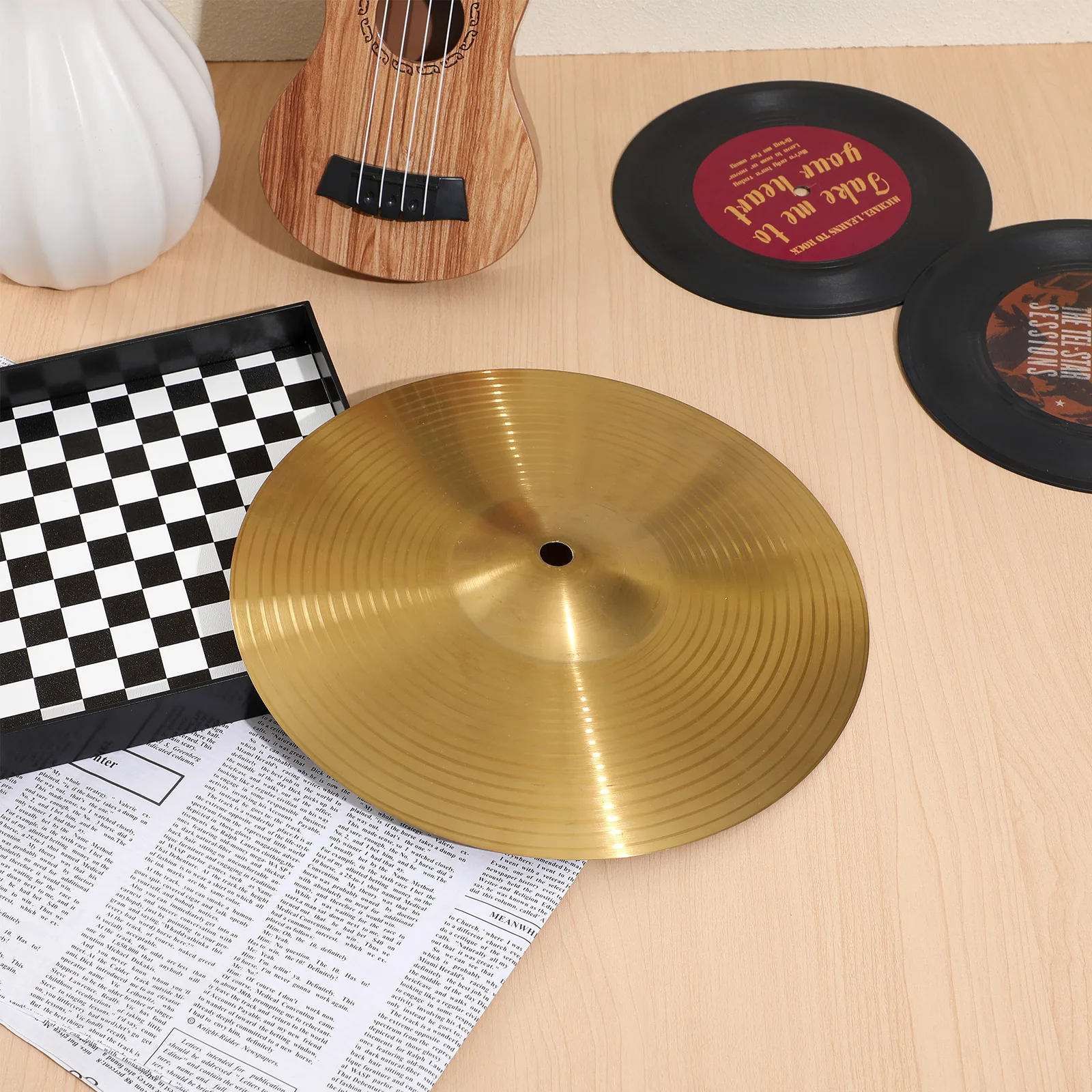 Drum Cymbal 10 Inch Brass Percussion Instrument Crash Ride Hi Hat for Beginners Musicians Durable Build Rich Sound Performance
Drum Cymbal 10 Inch Brass Percussion Instrument Crash Ride Hi Hat for Beginners Musicians Durable Build Rich Sound Performance