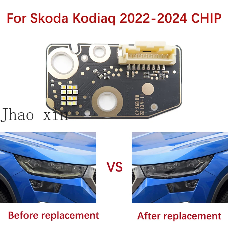 Подходит для Skoda Kodiaq 2022-2024: Белые фары, плата балласта DRL, источник света, плата чипов Angel Eyes
Подходит для Skoda Kodiaq 2022-2024: Белые фары, плата балласта DRL, источник света, плата чипов Angel Eyes