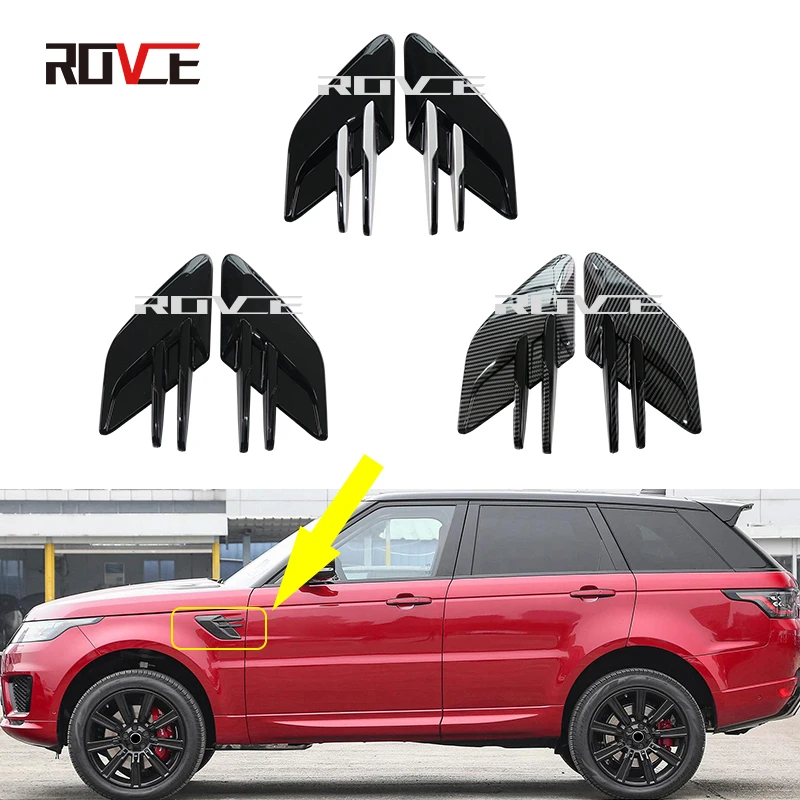ROVCE Car Side Vent Air Flow Vent Fender Outlet Carbon Fiber Style For Land Rover Range Rover Sport 2018-2022 Car Accessories
ROVCE Car Side Vent Air Flow Vent Fender Outlet Carbon Fiber Style For Land Rover Range Rover Sport 2018-2022 Car Accessories