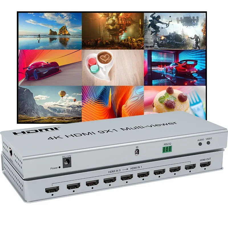 9x1 HDMI-совместимый многоцелевой переключатель 9 в 1 4K 1080P видео четырехъядерный бесшовный многофункциональный переключатель 9 в 1 для ПК ТВ разделитель экрана
9x1 HDMI-совместимый многоцелевой переключатель 9 в 1 4K 1080P видео четырехъядерный бесшовный многофункциональный переключатель 9 в 1 для ПК ТВ разделитель экрана