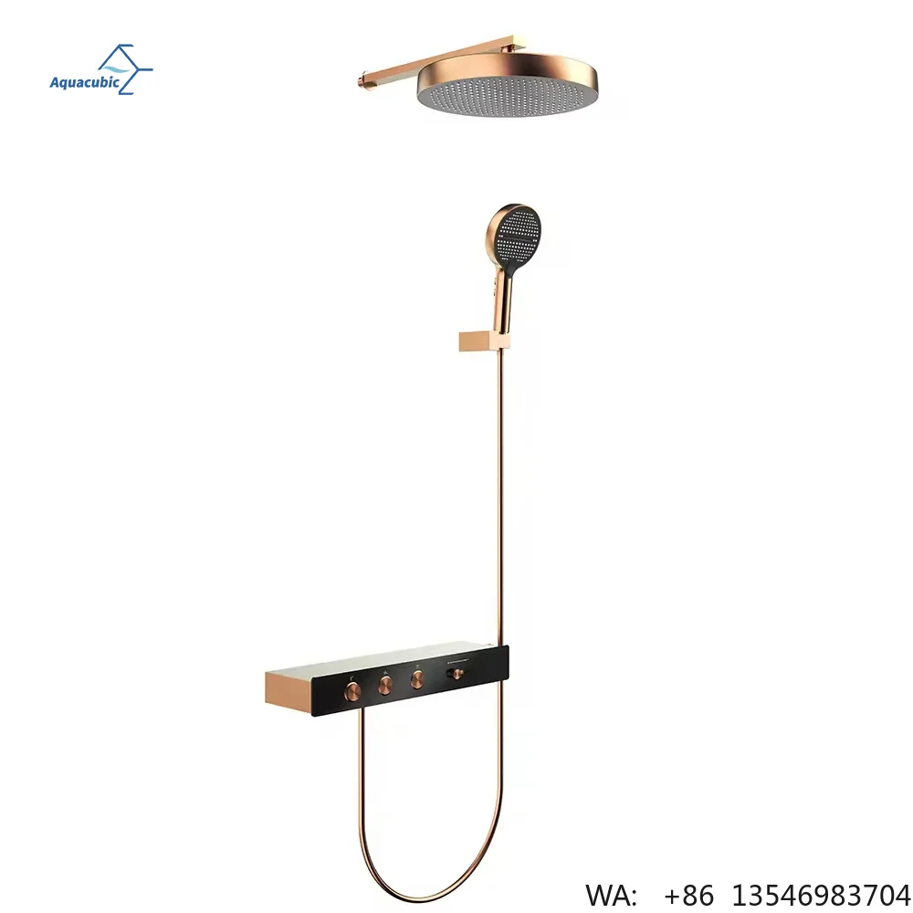 Luxury Wall Mounted Complete Bathroom Rain Shower Head Gold Thermostat Head Piano Rainfall Bath Shower Set With Mixer Faucet
Luxury Wall Mounted Complete Bathroom Rain Shower Head Gold Thermostat Head Piano Rainfall Bath Shower Set With Mixer Faucet