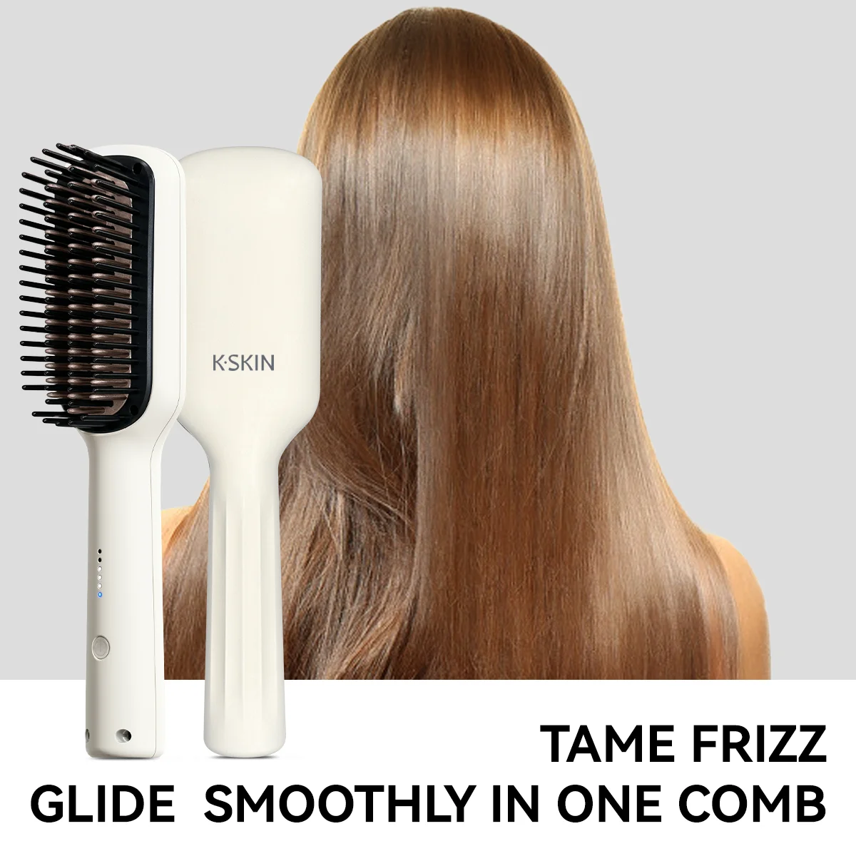 KSKIN Top Hot Sale Hair Straightener 2 in 1 Mini Brush Multifunctional Professional Hair Flat Iron Hair Comb
KSKIN Top Hot Sale Hair Straightener 2 in 1 Mini Brush Multifunctional Professional Hair Flat Iron Hair Comb